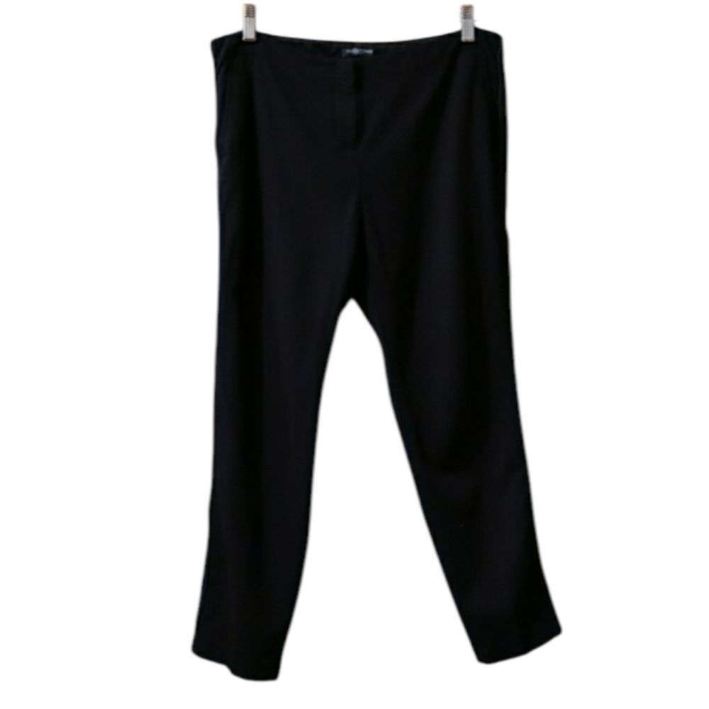 Eileen Fisher Black Pants Corporate Goth Business Casual Sustainable Pants Mediu